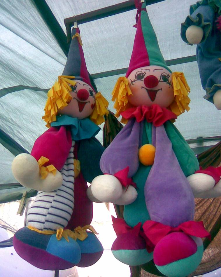 Tenyeres-talpas bohóc (40cm magas)